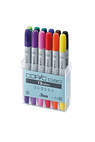 Copic IB12 Ciao Markers Basic Set, 12-Piece by Copic Markers