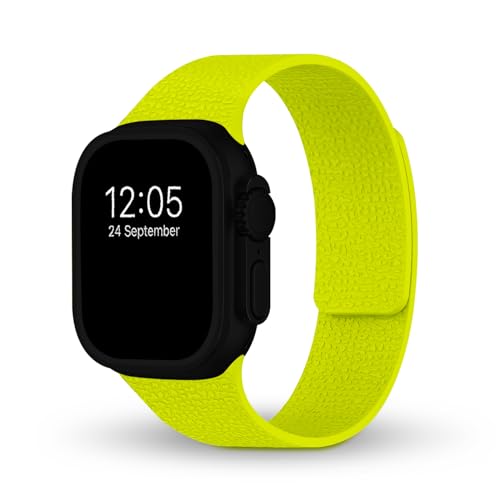 GRIPP Pebble New Edition Premium Silicone Magnetic Watch Strap for 44mm/45mm/46mm/49mm, Watch Series 11/10/9/8/7/6/5/4, SE 3/2/1, Ultra 3/2/1, Lightweight, Adjustable (Watch Not Included) - Green
