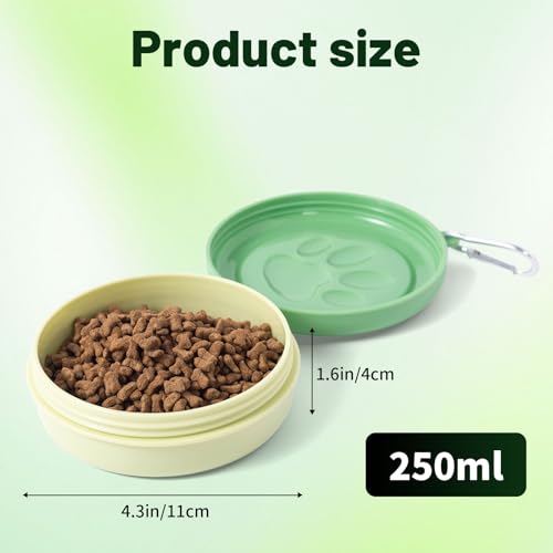 SLSON 2 Stück Hundefütterbox Training, Leckerlitasche für Hunde, Haustierfutter Aufbewahrungsbox, Hundereisen Zubehör