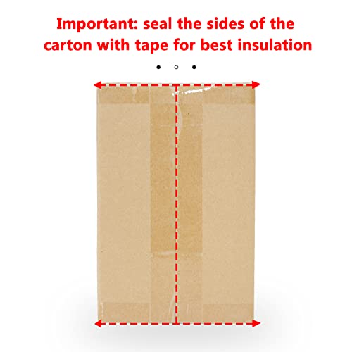 Thermo Chill Doppelt isolierter Karton mit Folie isoliert Tasche Liner, kalte Versandkarton für gefrorene Lebensmittel, Kühler Umzugskarton für den Postversand, kleine Pakete 250x155x140mm