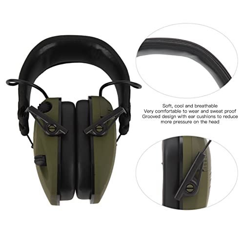 168 Electronic Ear Protection for Shooting, NRR 22dB Foldable Earmuffs