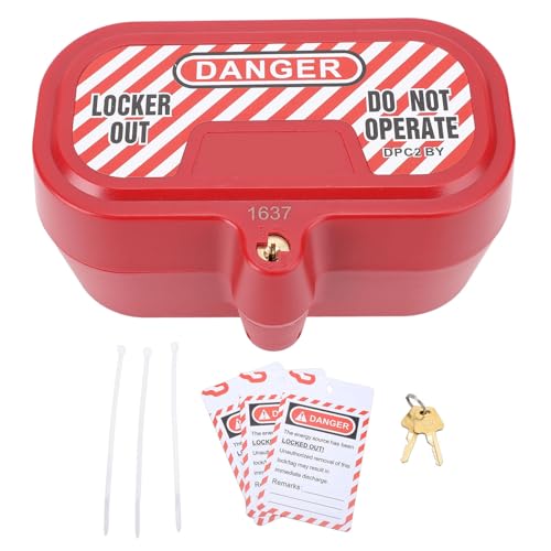Plug Lockout Device, Lockout Tagout Electric Plug Lock, Industrial Grade Electrical Power Cord Lockout, Suitable for Factories, Home Children, Power Plug Lock