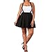 Produktbild Ba Zha Hei röcke Damen Mini Rock Basic Solid vielseitige dehnbaren informell Minikleid Retro Große Größe Einfarbig Ballklei Abendkleid Gelegenheit Zubehör Faltenrock Trendiger Damenrock (Schwarz, S)