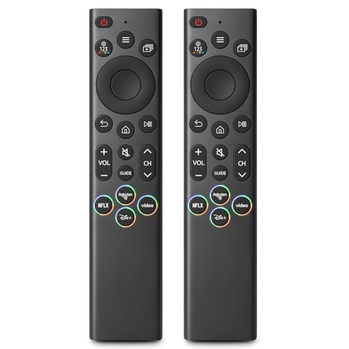 (Pack of 2) Universal Remote Controls for All Samsung TV LED QLED UHD SUHD HDR LCD Frame Curved Solar HDTV 4K 8K 3D Smart TVs, with Shortcut Buttons for NeIflix
