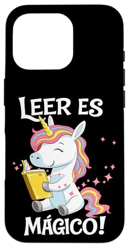 Leer Es Magico Unicornio Lector Diseno Lectura Infantil �X�}�z�P�[�X iPhone 16 Pro �p