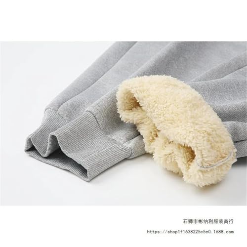 Men's Fleece Lined Sports Pants Loose Fit Trousers Comfortable Elastic Waist Sweatpants3