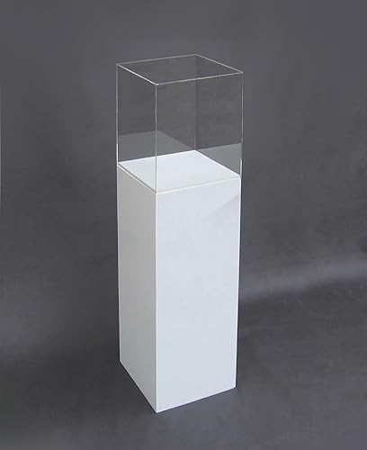 ORUS - Teca con base bianca 35 x 35 x 150 cm.