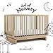 Storkcraft Santorini Deluxe 5-in-1 Convertible Crib with Bonus Toddler Guardrail (Driftwood) – GREENGUARD Gold Certified, Toddler Guardrail Included in Box, Fits Standard Crib Mattress