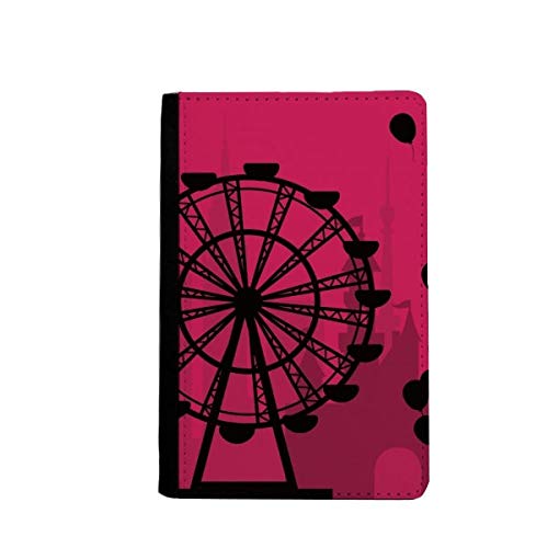 Étui portefeuille de voyage pour passeport imprimé montgolfière multicolore chic