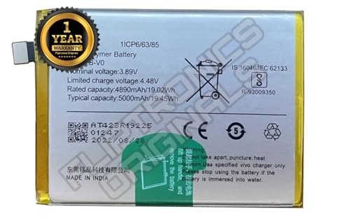 Image of B-V0 Battery for IQOO Z6 44W Battery with 1 Year Warranty**** (P33)