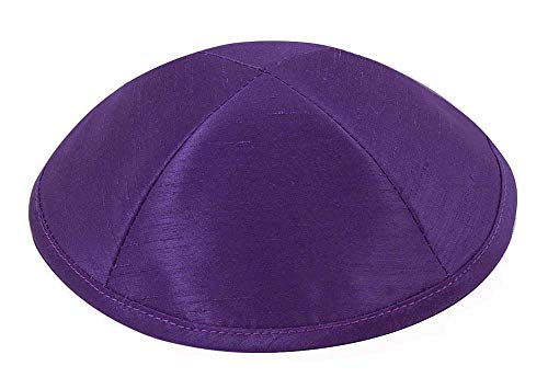Image of Zion Judaica Deluxe Raw Silk Kippot Bulk Packs or Single Kippah Includes Free Clips