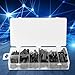 315 Pcs Slotted Cylinder Spring Pins Kit Storage Case Multiple Sizes Black Spring Steel Construction Automotive Engine Industrial Applications