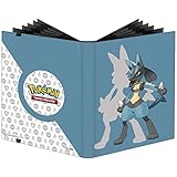 Juego de cartas coleccionables oficial de Pokémon con 9 bolsillos, con licencia oficial de Lucario