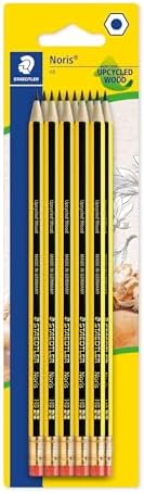 STAEDTLER 122-2 BK10 Noris Graphite Pencil with Eraser Tip - HB (...