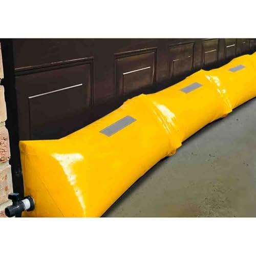 Barrera de agua de emergencia plegable de 30 cm para garajes y accesos
