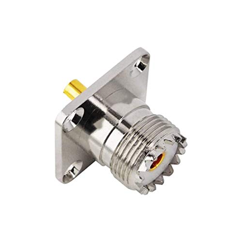 Adaptador conector UHF hembra SO239 panel 4 unidades miniatura 3