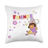 Dora the Explorer Boots the Monkey Friends Swing Throw Pillow