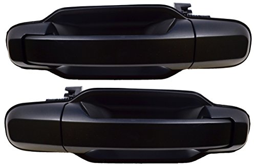 PT Auto Warehouse KI-3550P-RP - Outside Exterior Outer Door Handle, Primed Black - Rear Left/Right Pair