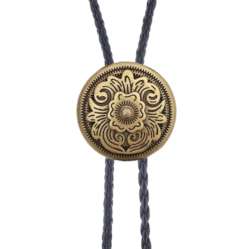Image of Jeilwiy Bolo Tie for Men, Western Bolero Tie Cowboy Ties Native American Cowgirl Bolo Tie Accessories for Men Women