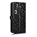 Kukoufey Leather Case Compatible with Oppo Reno 11 Pro 5G,Phone Case PU Leather Phone Flip Cover Compatible with Oppo Reno11 Pro 5G CPH2607 Case Black