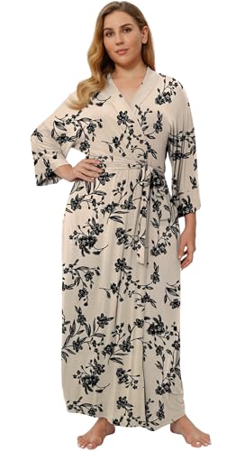 Women's Robes Plus Size Soft Kimono Bath Robes Lightweight Plus
