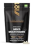 Organic Men's Multivitamins and Minerals - 100% Plant Based - 15 Organic Vitamins & Minerals – 60 Vegan Capsules – Resealable and Recyclable Pouch by Alpha01