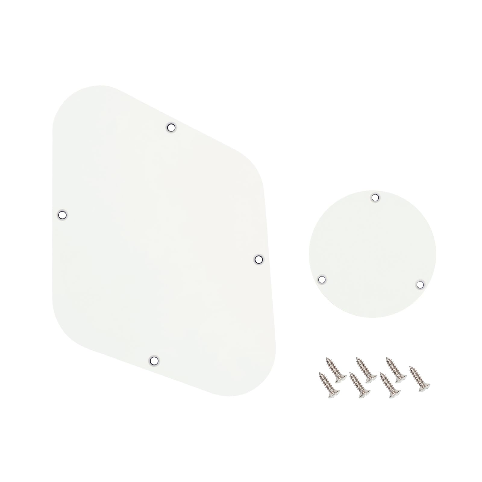 Banworks 3 Ply LP Backplate Cavity Cover and Control Switch Rear Plate Cover Set for Gibson Standard and Custom Les Paul LP JT/HGB-03 Vintage White