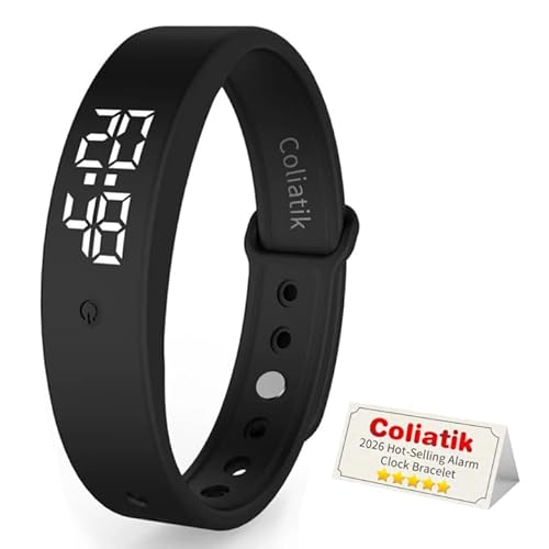 Vibrating Alarm Wristband Deaf People Watch Band Fit Sleeps Rise Silent Shock Clock Bracelet Bands