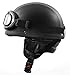 Produktbild ATO Moto Retro Oldtimer Helm mit Kunstleder bezogen und Fliegerbrille Größe (M 57/58cm)