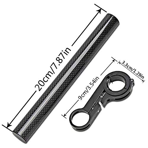 HOUPOPU Bike Handlebar Extender,Carbon Fiber Bicycle Lengthening Bracket is Suitable for Mountain Bicycles Road Bikes and Forbicycle Travel,Install Mobile Phone Bracket, Lamp and CodeMeter - Thumbnail 2