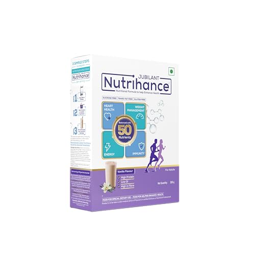 Image of Balanced With 50 Vital Nutrients |Vanilla Flavour Nutrition Drink| Supports Heart Health Immunity Building Weight Management Energy Booster (200 Gm) X Pack Of 4
