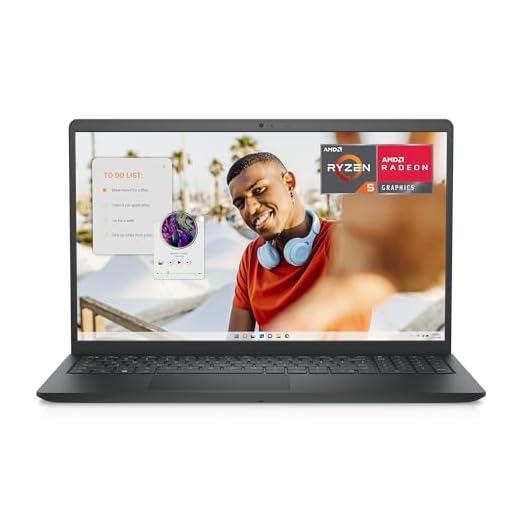 Dell Inspiron 15 3535 Laptop, 15,6 Zoll FHD, AMD Ryzen 5 7520U, AMD Radeon, 8 GB RAM, 512 GB SSD, Windows 11 Home, französische AZERTY-Tastatur, Schwarz