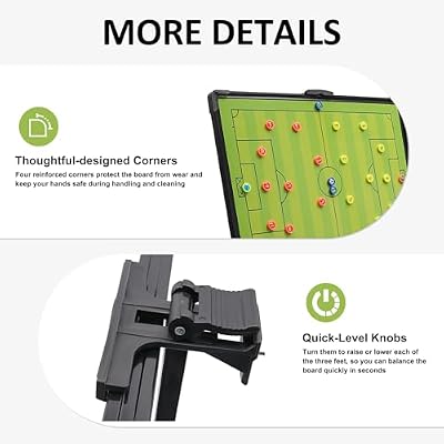Magnetic Football Tactical Display Board, Soccer Guidance Training Aid Coaching Soccer Coaching Board Soccer Board Soccer Tactics Board Soccer Whiteboard for Coaches for Schools, Clubs