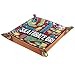 Skateboard Pattern Microfiber Leather Dice Trays Folding for RPG DND Table Games, Leather Dice Holder Storage Box Portable Folding Rolling Dice Tray, 20.5x20.5cm