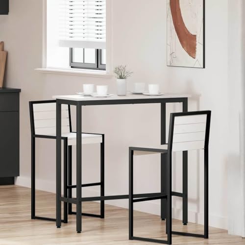 Table blanche 100x40 antioscillation et réglable en hauteur pour petits espaces - 2