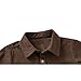 Toddler Boys Corduroy Button Down Shirt - Western Style Long Sleeve Shacket Kids Spring Fall Casual Button Up Top (US, Age, 5 Years, 6 Years, Brown)