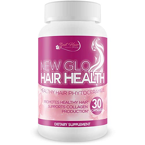 New Glo Hair Health Phytoceramides - Grow Softer Hair - Help Prevent The Appearance of Aging - Improve Scalp Health - Soften Skin - Supports Collagen Production - Hair Health