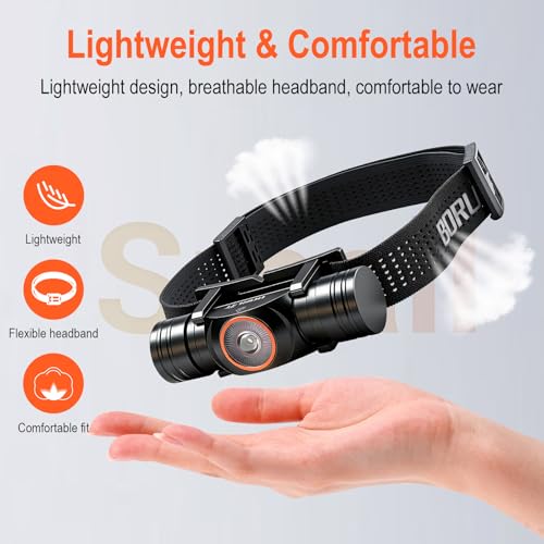 Linterna frontal impermeable IP67 que soluciona la falta de luz en camping 6