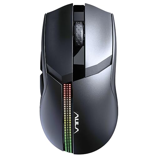 Image of Aula F813 Wired & Wireless Gaming Mouse | Adjustable Effect & 800-4800DPI With 8 Keys | Polling Rate 500Hz, 400mA Batteries Capacity With 1.5M Type-C Soft Braided Cable | Compatible With Windows & Mac
