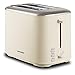 Morphy Richards 222065 Toster Cream Equip 2 plasterki ze stali nierdzewnej, 800 W, kremowy
