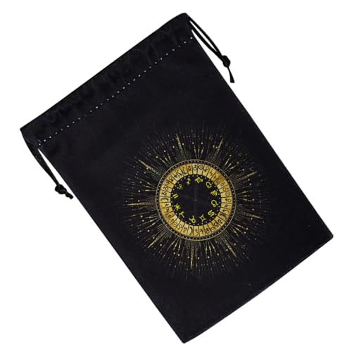 Ylnailky Pochette Velours pour Cartes de Tarot | Sac de Rangement en Velours pour Jeu de Tarot - Organisateur Portable Pour Dés, Cristaux, Montres, Fournitures De Divination Et Objets