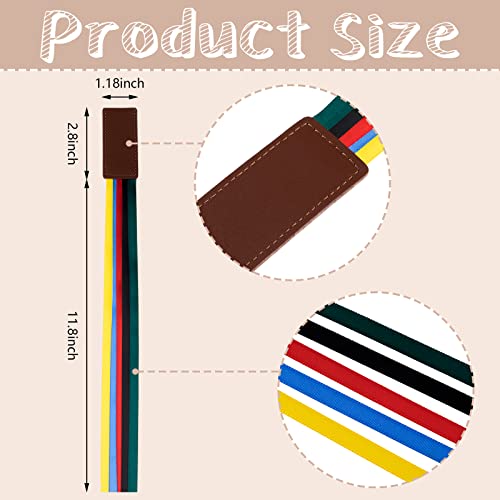 4 Pieces Bible Ribbon Bookmarks Ribbons For Bookmark Colorful String Leather Bible Book Markers 4 Style (Stylish Colors) #TOP2