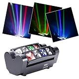 U`King Moving Head Stage Light DJ Spider Light LED 8x10W RGBW 4 Color LED Light...