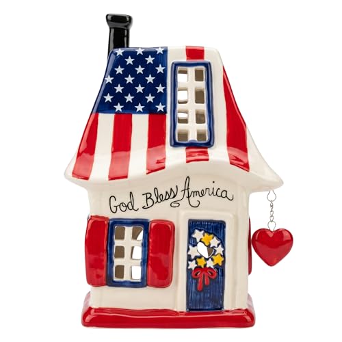 Blue Sky Clayworks Rustic Farm Candle House 5.5 L x 4.625 W x 8.125 H