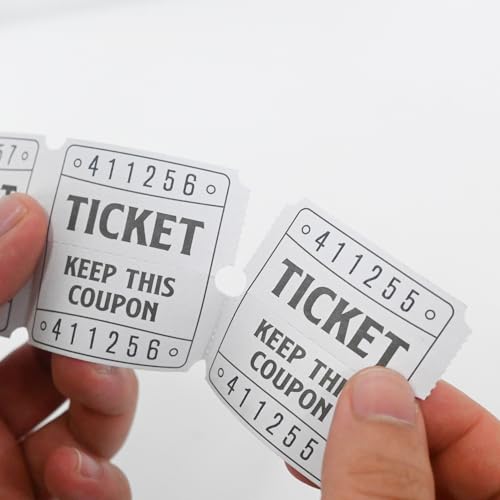 image for DGBDPACK 250 Raffle Tickets, 50/50 Double Roll Tickets for Raffles, Ca