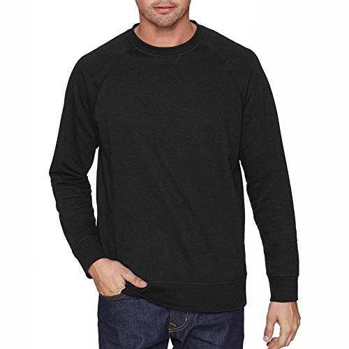 Next Level Unisex French Terry Raglan Crew L BLACK