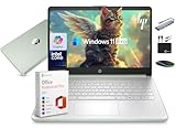 HP 14' Laptop Computer 2025-2026 Business Student, Copilot AI, Lifetime Office, 4-Core Intel CPU, 16GB RAM, 628GB Storage (128GB UFS+500GB Ext), Wi-Fi 6, 10+ Hrs, MarxsolAccessory, Win 11 Pro, Green