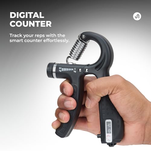 Bodyband Adjustable Hand Grip Strengthener 60kg Black - Image 3