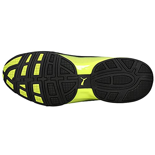 PUMA PUMA mens Axelion Running Shoe, Puma Black-yellow Alert, 10.5 US