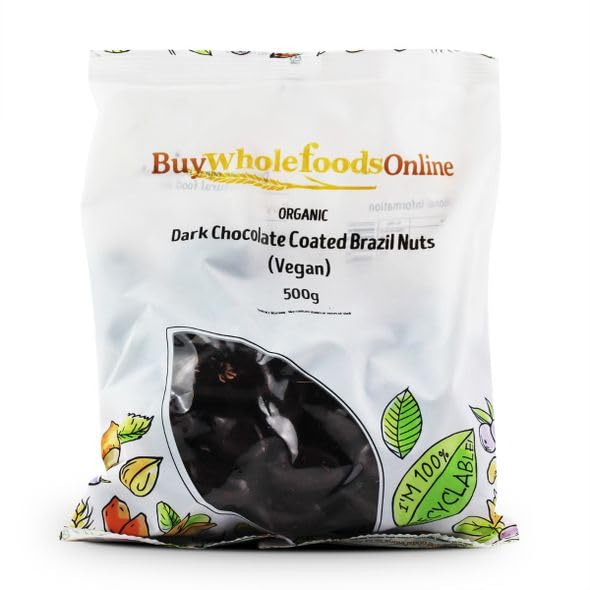 Buy Whole Foods Organic Dark Chocolate Coated Brazil Nuts (500g)